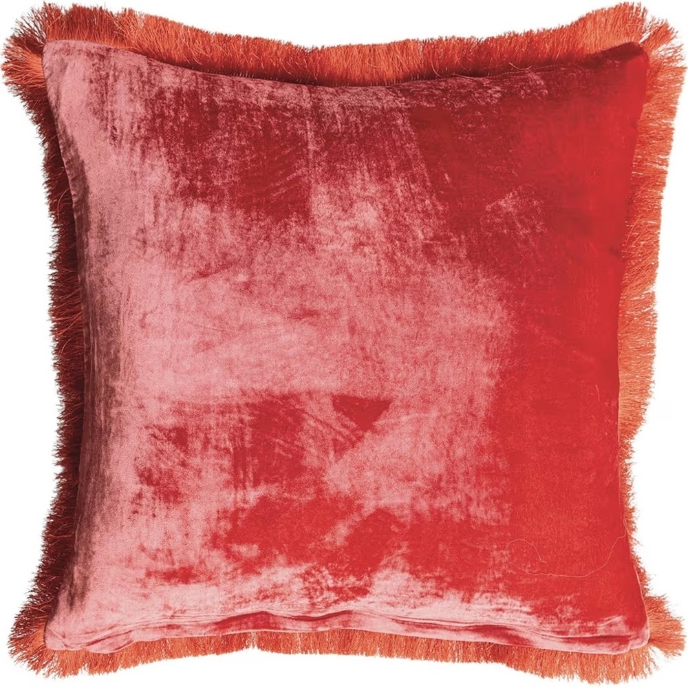 Creative Co-Op, Berry Bliss Eyelash Fringe Pillow 20x20” beautiful pillow